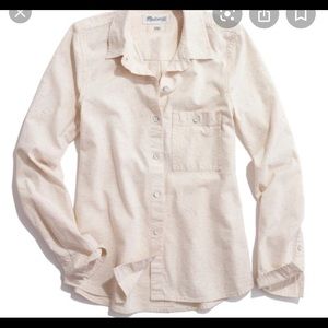Madewell colorfleck button up